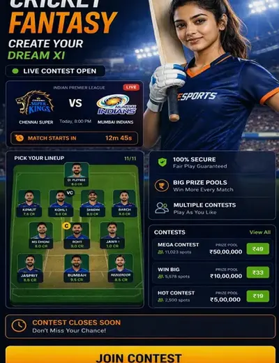 Brlbet (brlbet) fantasy cricket & matchday visual 3
